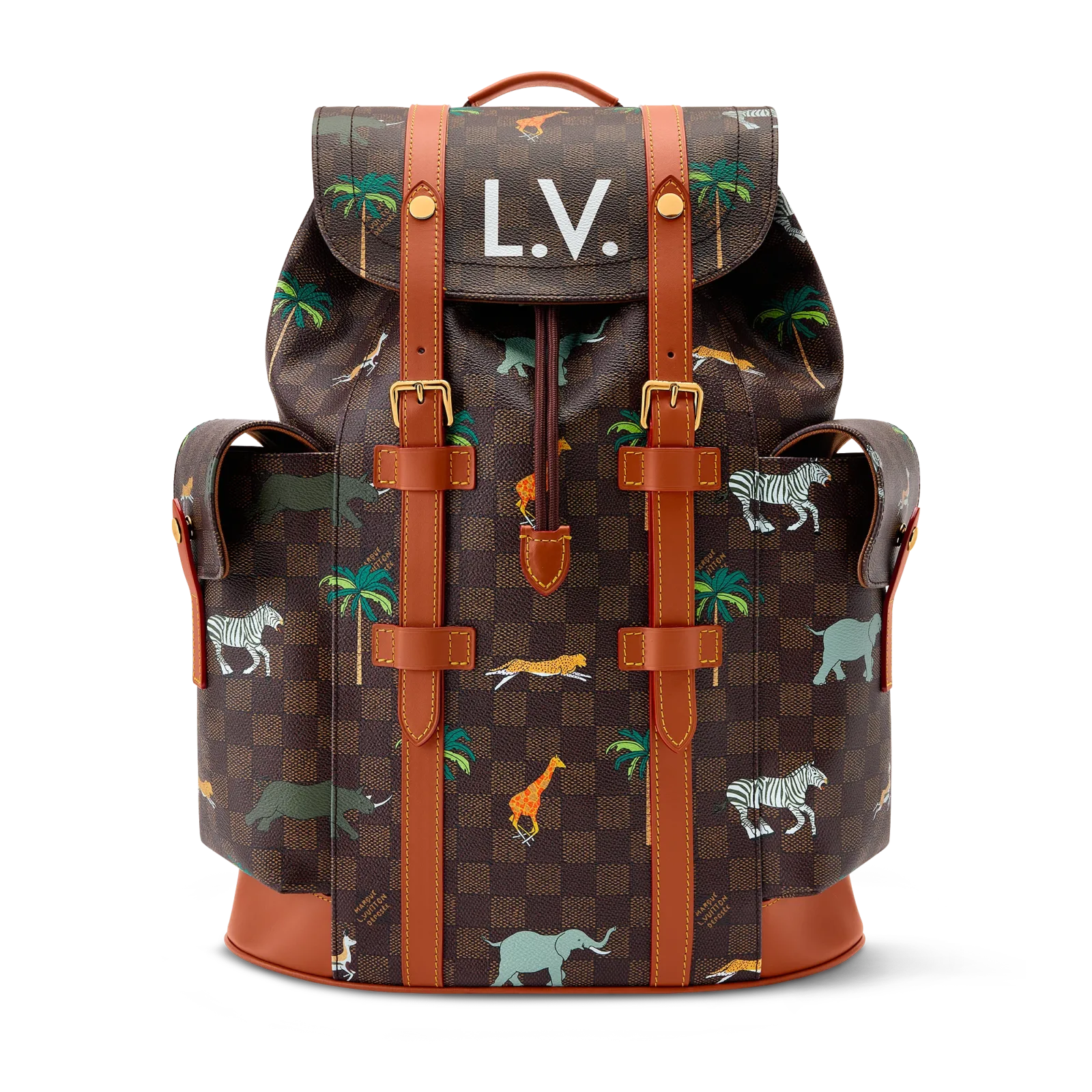 CHRISTOPHER Medium Backpack – LV X THE DARJELING LIMITED Collection