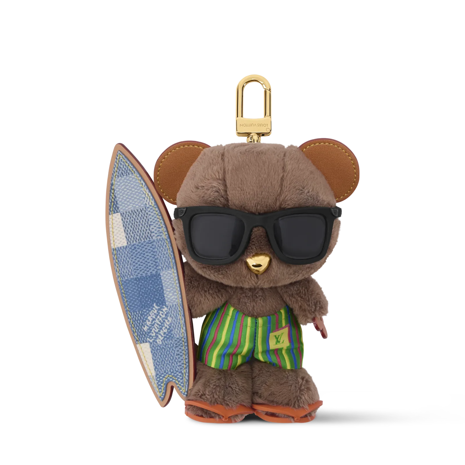 LV LOUIS BEAR SURF Bag Charm